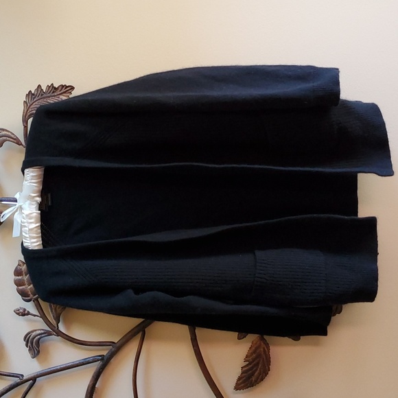 Pendleton Luxe Wool / Angora Black, Open Cardigan, PXL, Worn Twice,Like New,Chic - Picture 9 of 10